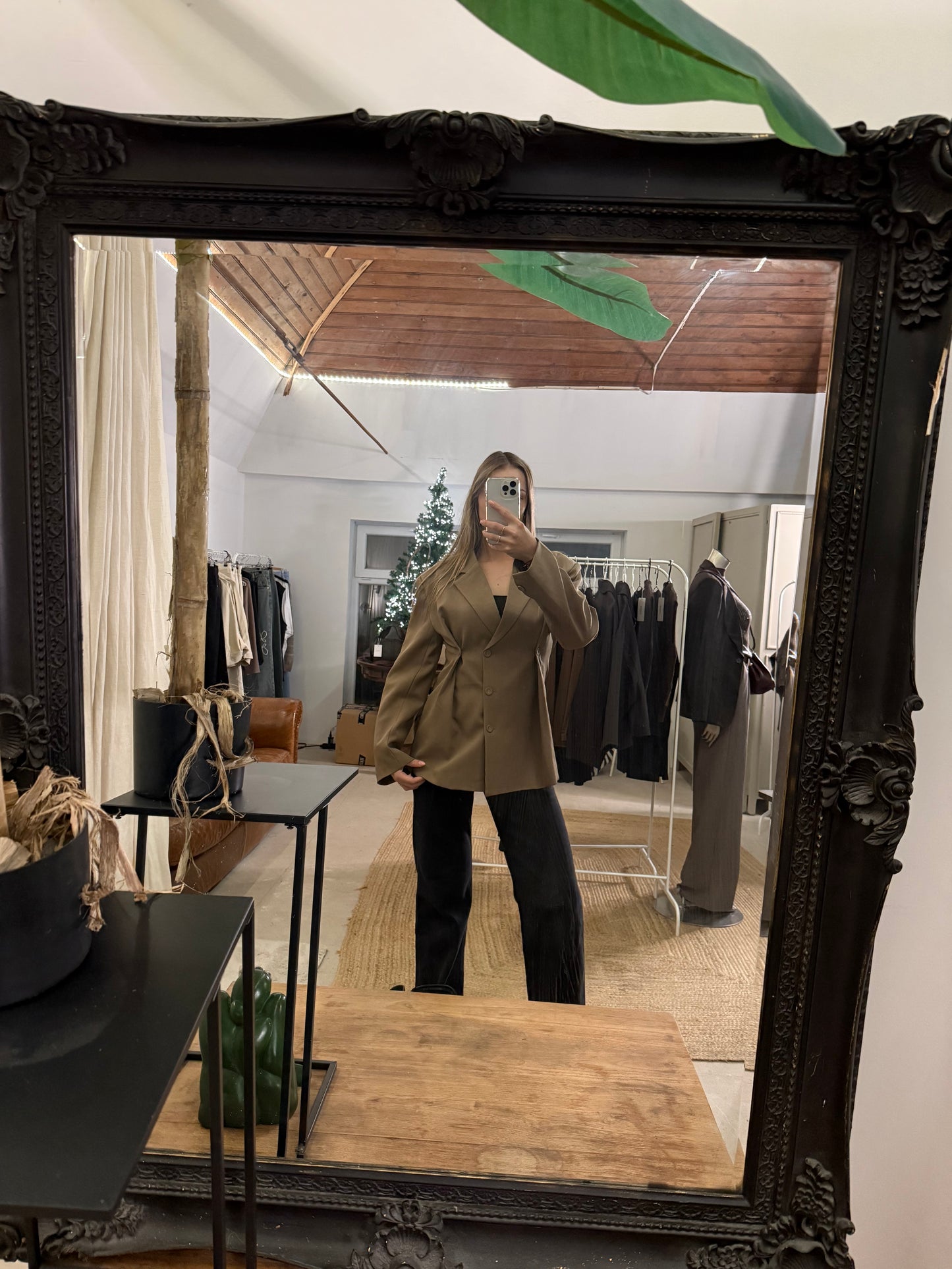 Sanne Blazer - Bordeaux en Beige