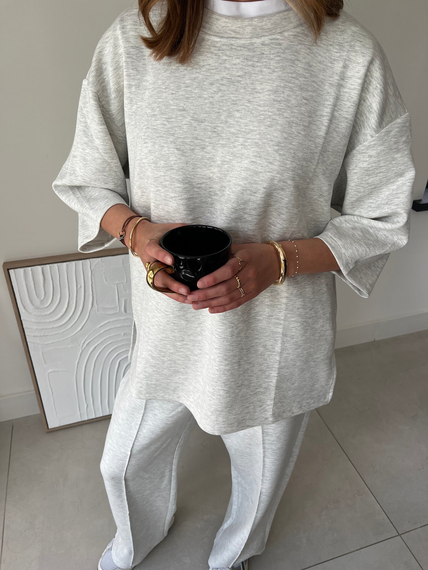 Set Elodie 2 pieces grijs