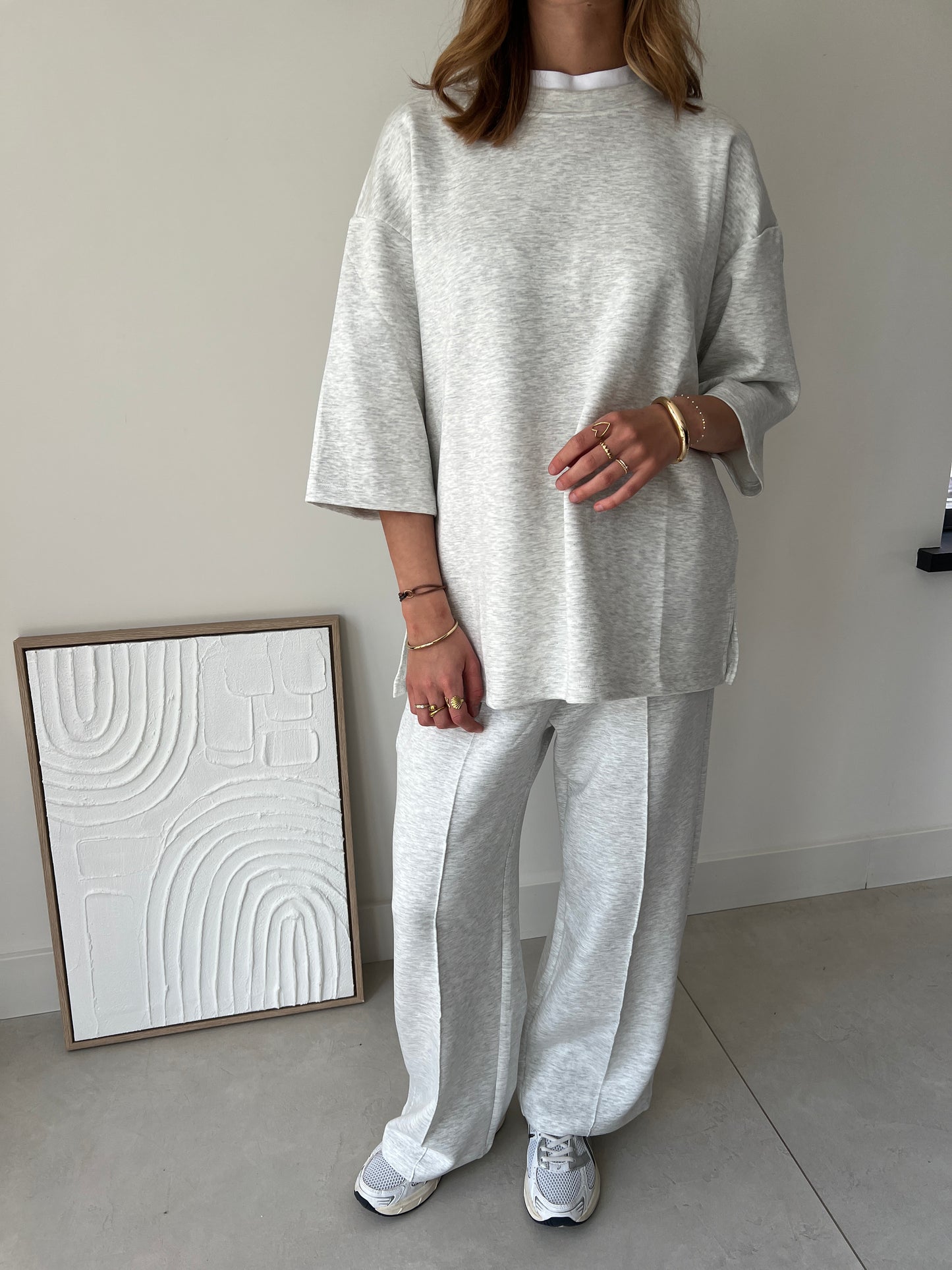 Set Elodie 2 pieces grijs