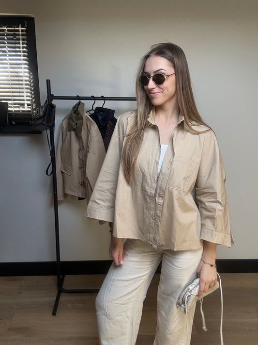 Paris Square Neck Top Wit