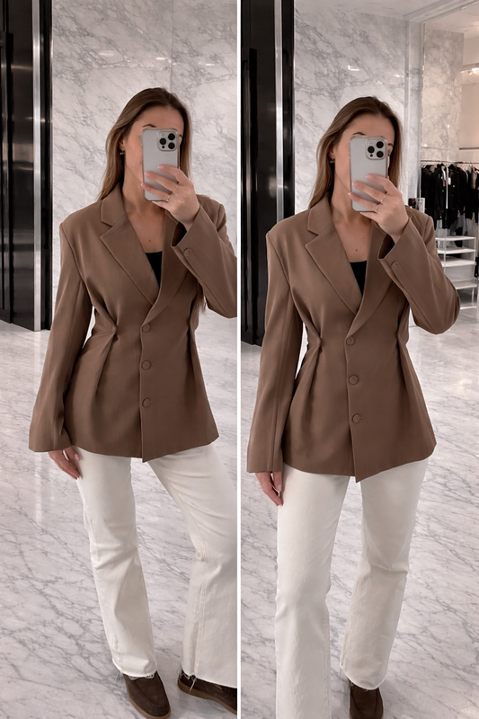 Tailored Blazer Beige