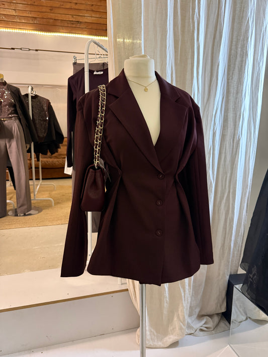 Sanne Blazer - Bordeaux en Beige