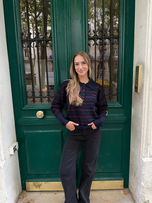 Paris Amour Pully Navy Red